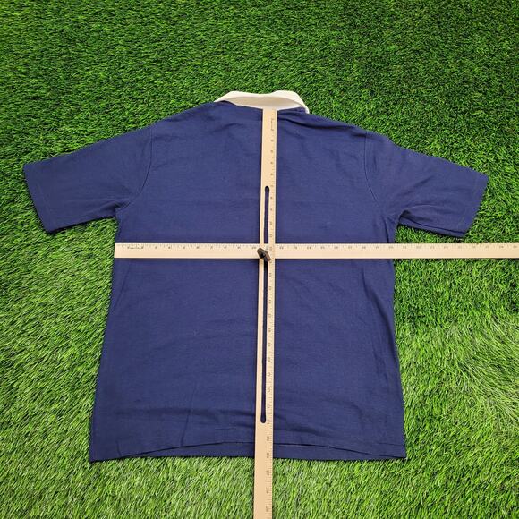 Vintage 80s Texas Tech University Polo Shirt S/M 20x25 Blue - Picture 3 of 13